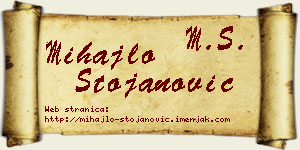 Mihajlo Stojanović vizit kartica